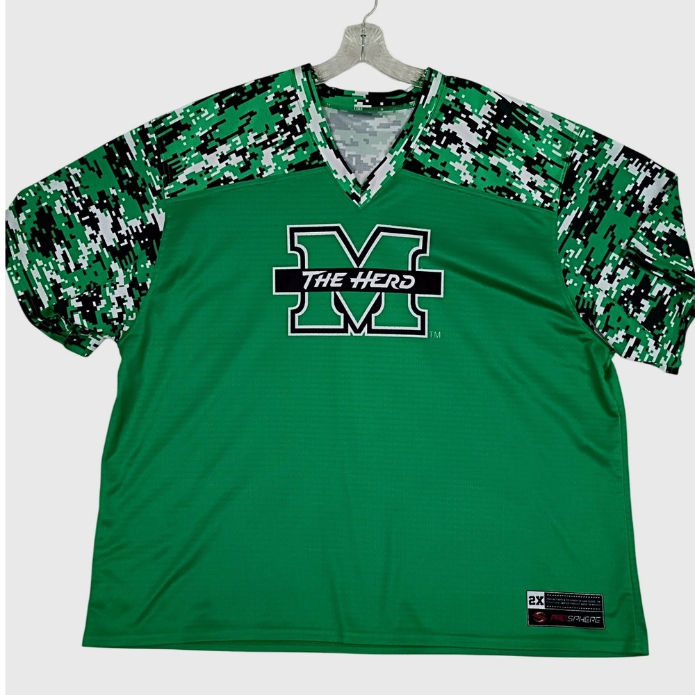 ProSphere Marshall University The Herd Jersey Mens *2XL Green Camo Football NCAA